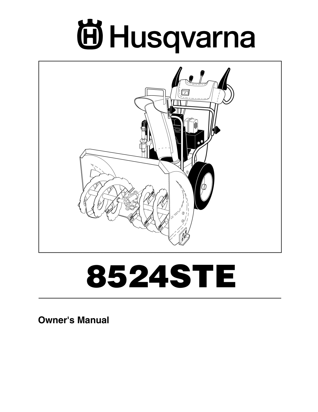 Husqvarna 8524STE owner manual 