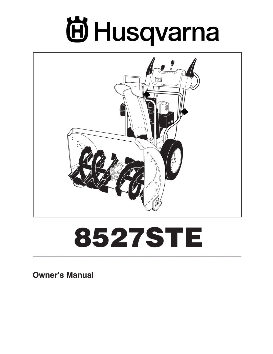 Husqvarna 8527 STE owner manual 8527STE 