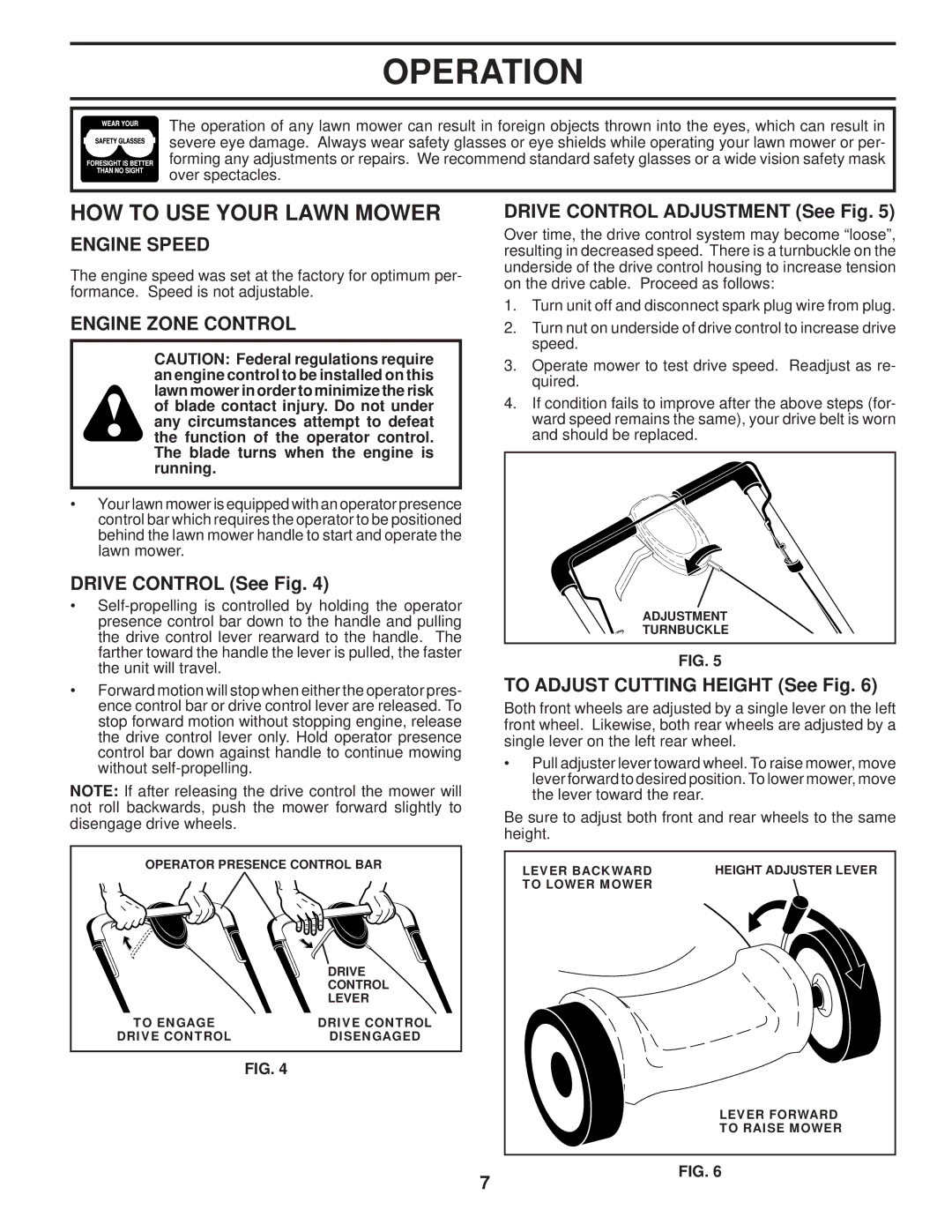 Husqvarna 87521HVE owner manual HOW to USE Your Lawn Mower, Engine Speed, Engine Zone Control 