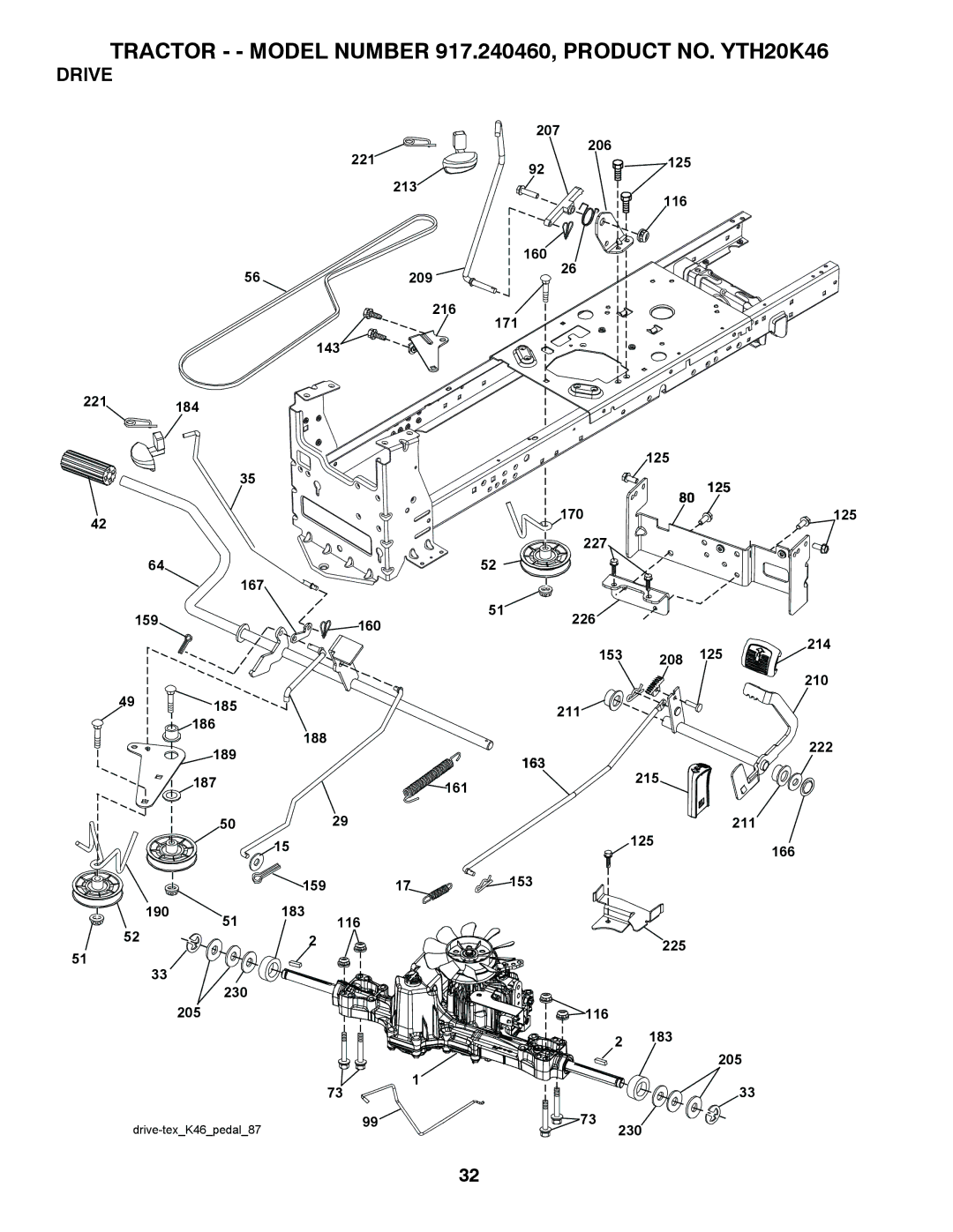 Husqvarna 917.24046 owner manual Drive 