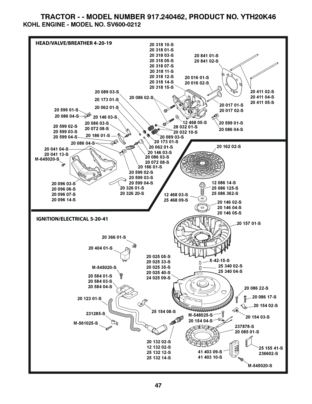 Husqvarna 917.240462 warranty Head/Valve/Breather 