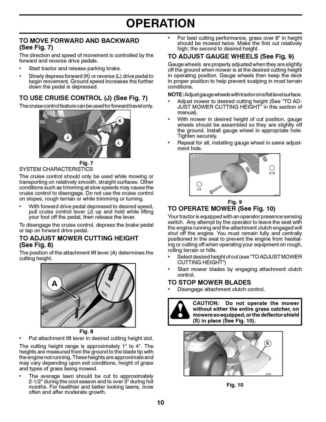 Husqvarna 917.289541 owner manual To Stop Mower Blades 