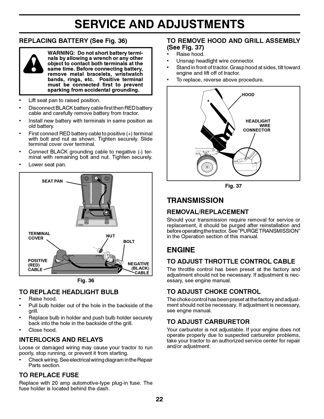 Husqvarna 917.28961 owner manual Transmission 