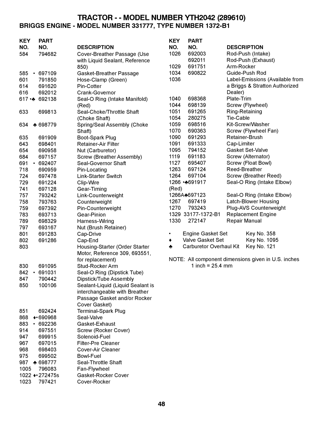 Husqvarna 917.28961 owner manual Seal-Valve 