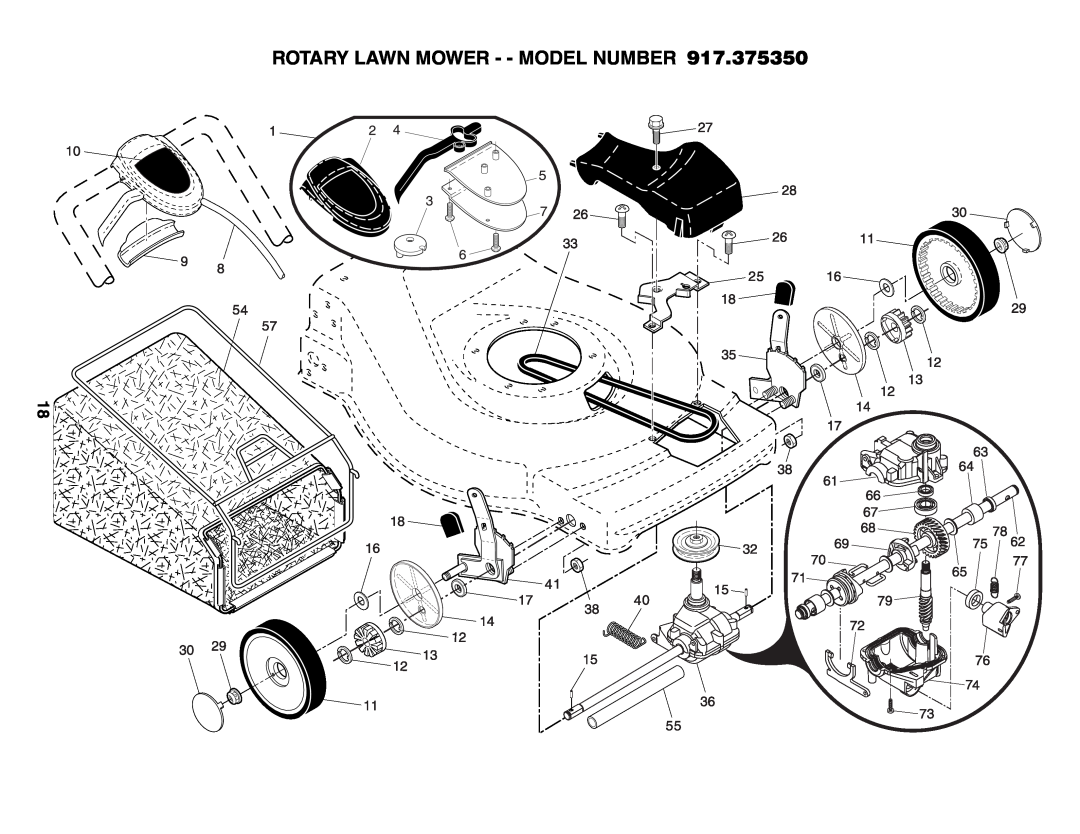 Husqvarna 917.37535 owner manual Rotary Lawn Mower - - Model Number 