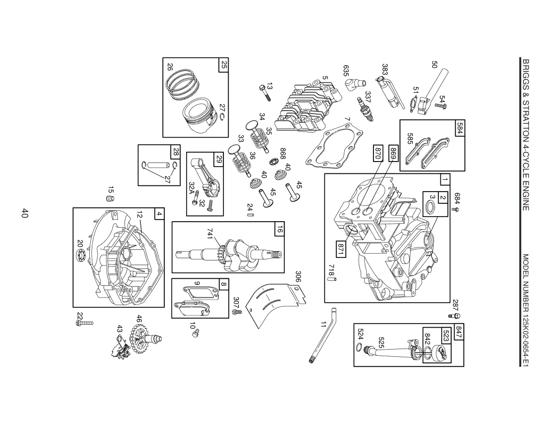 Husqvarna 917.37581 owner manual Briggs & Stratton 4-CYCLE Engine 