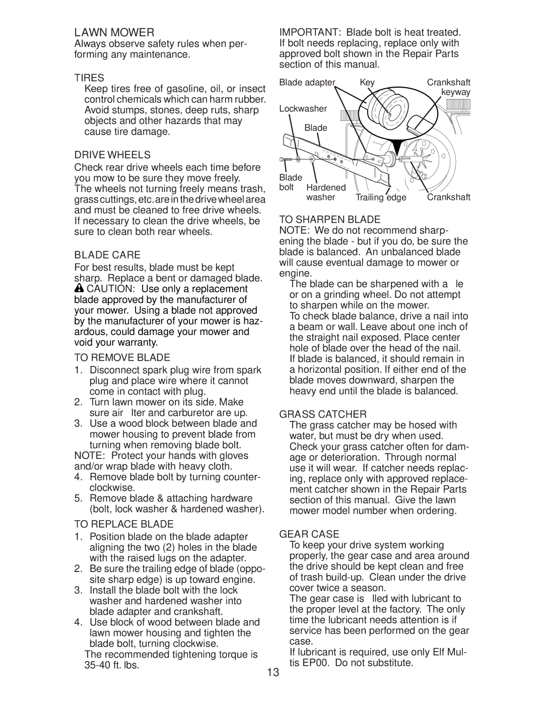 Husqvarna 917.37583 owner manual Lawn Mower 