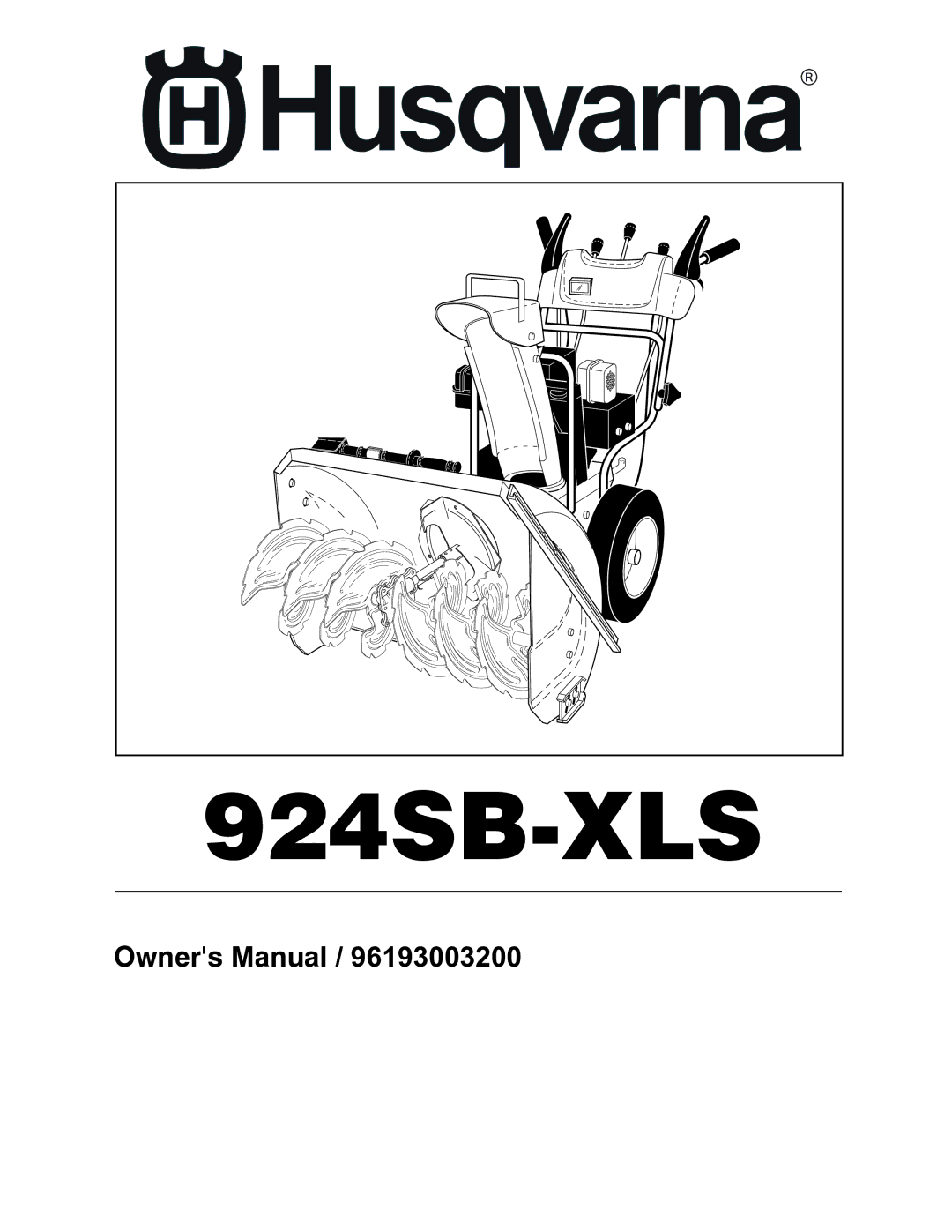 Husqvarna 924SB-XLS owner manual 