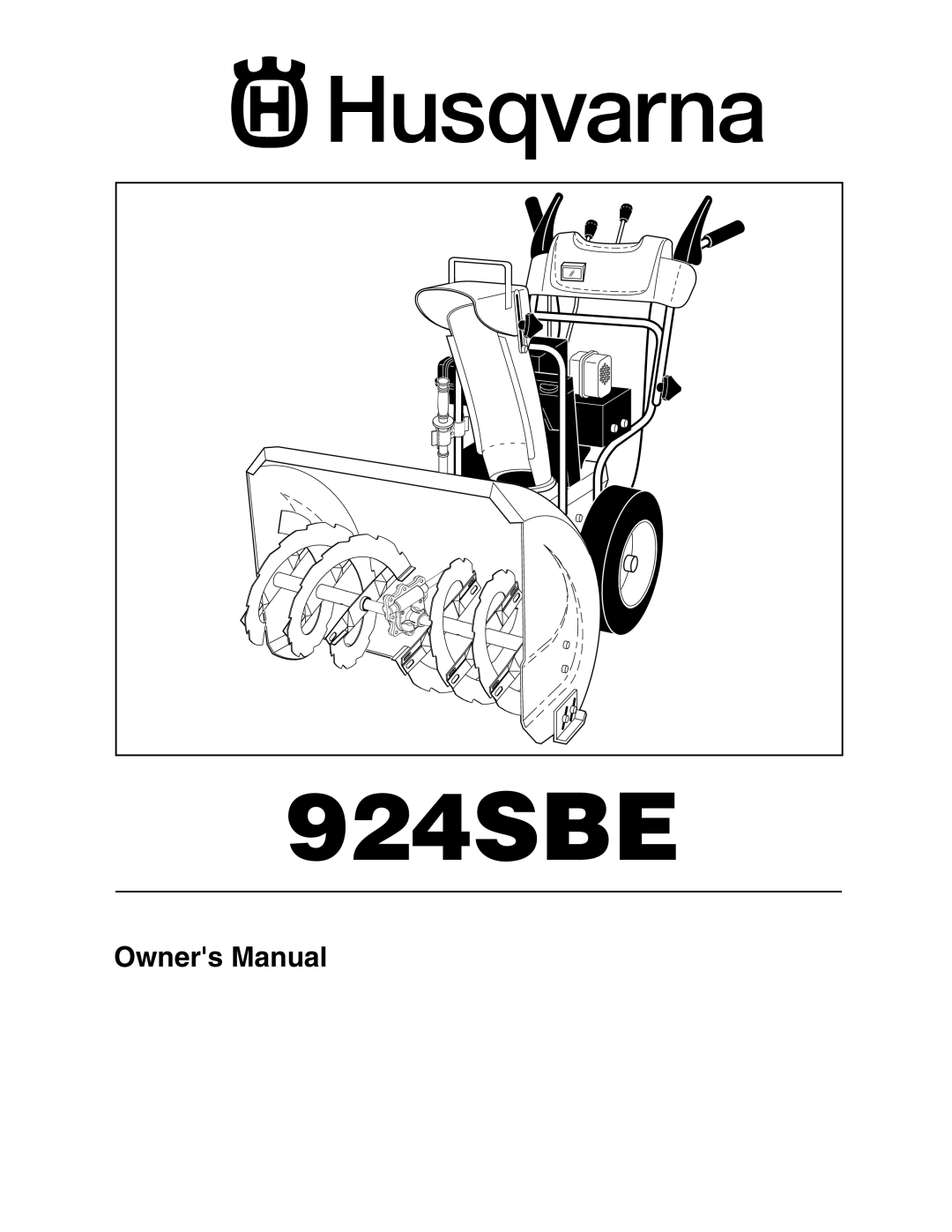 Husqvarna 924SBE owner manual 