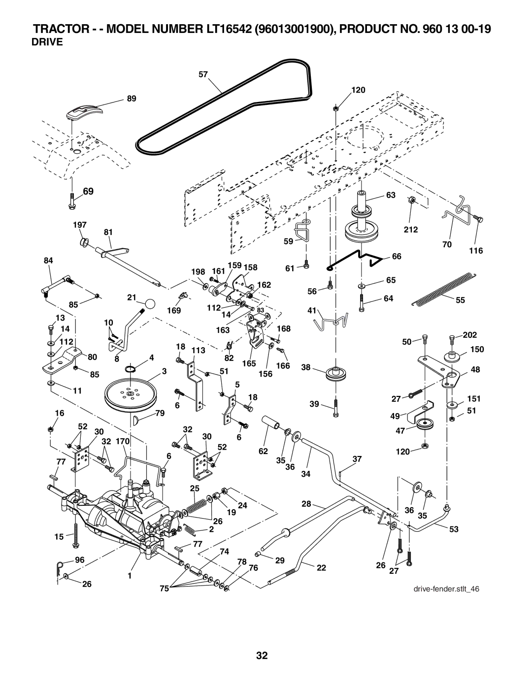 Husqvarna 96013001900 owner manual Drive 