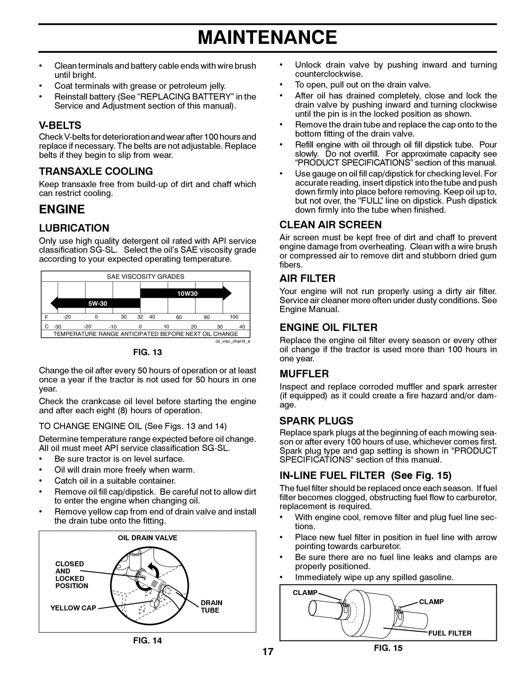 Husqvarna YT16542, 96043002402 owner manual Engine 