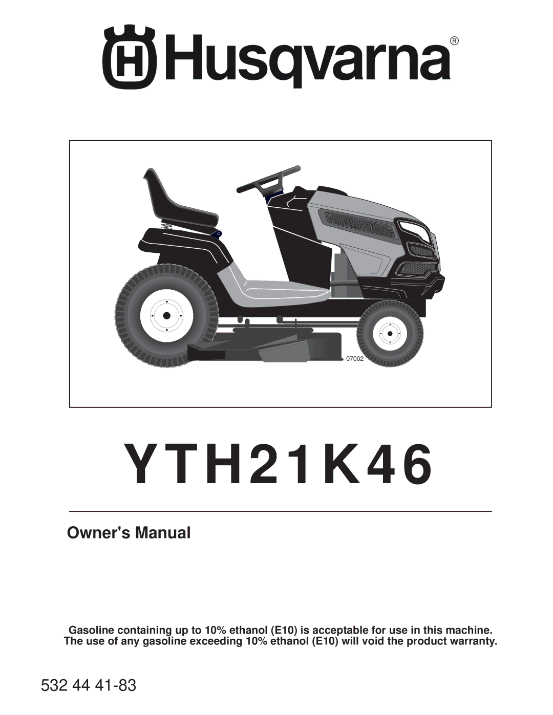 Husqvarna 960430120 owner manual YTH21K46 