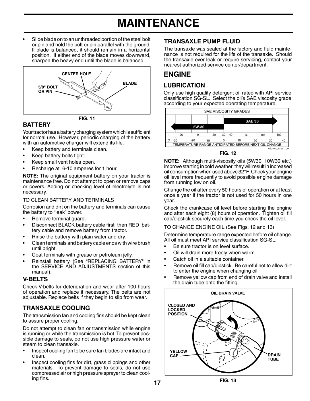 Husqvarna 960430172 owner manual Engine 