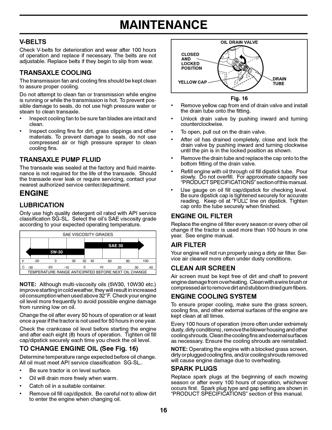 Husqvarna 960430173 owner manual Engine 