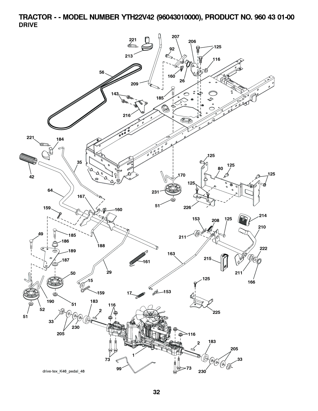 Husqvarna 960430173 owner manual Drive 