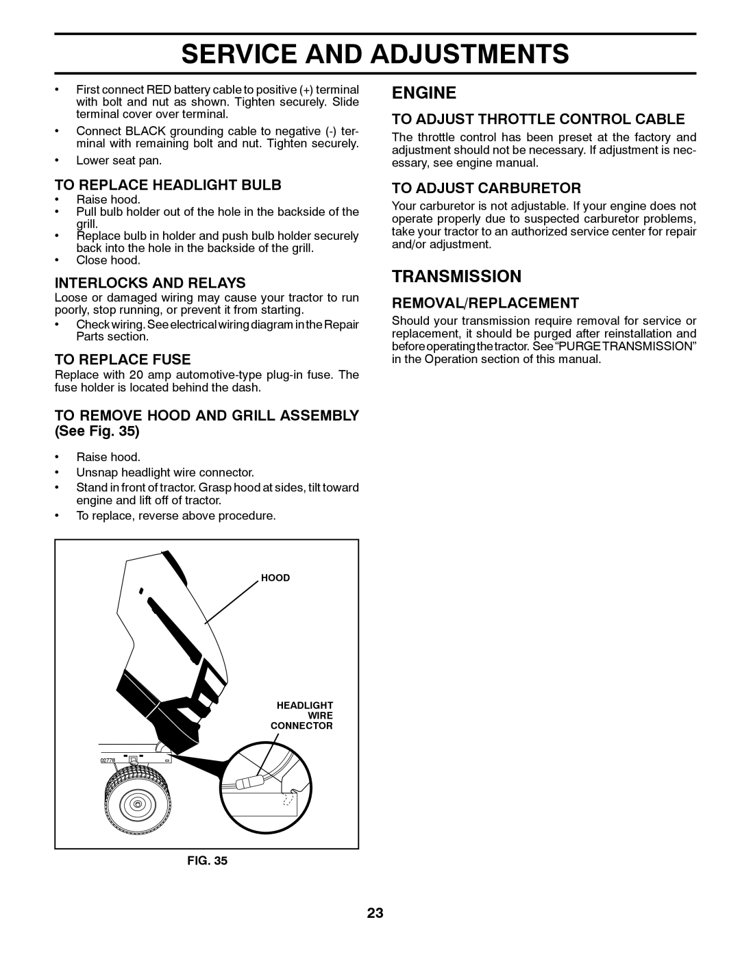 Husqvarna 532 42 41-94, 96045000410 owner manual Transmission 