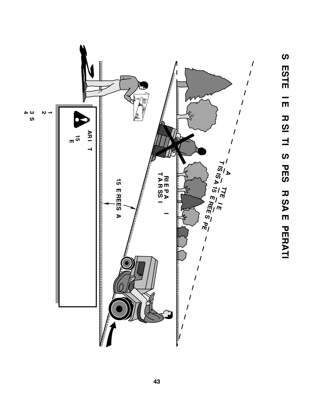 Husqvarna 532 42 84-01, 96045000414 owner manual Suggested Guide for Sighting Slopes for Safe Operation 