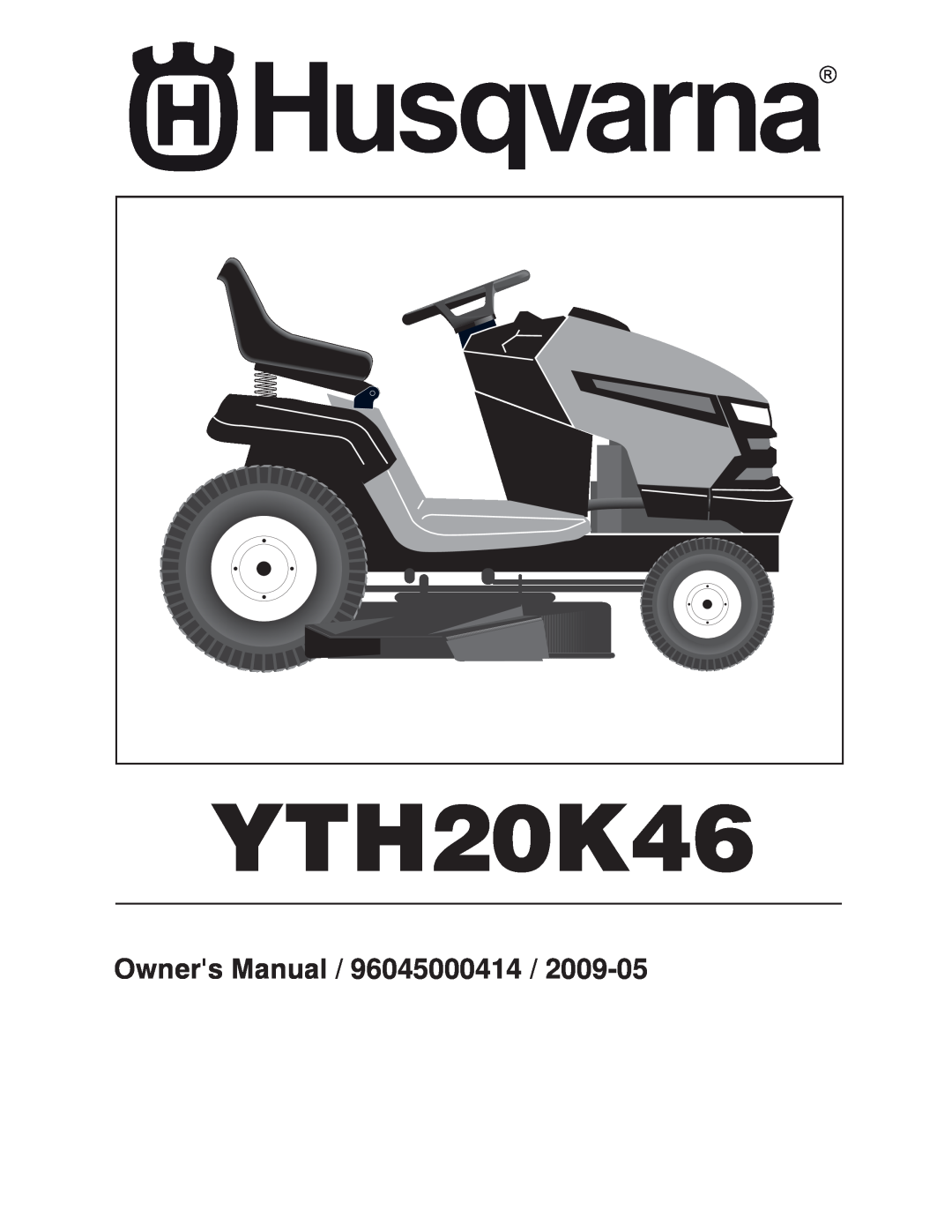 Husqvarna 532 42 84-01, 96045000414 owner manual YTH20K46 