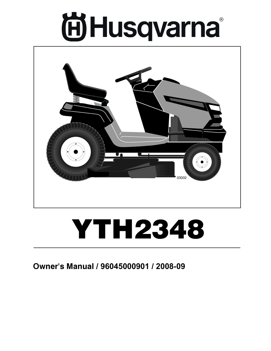 Husqvarna 96045000901 owner manual YTH2348 