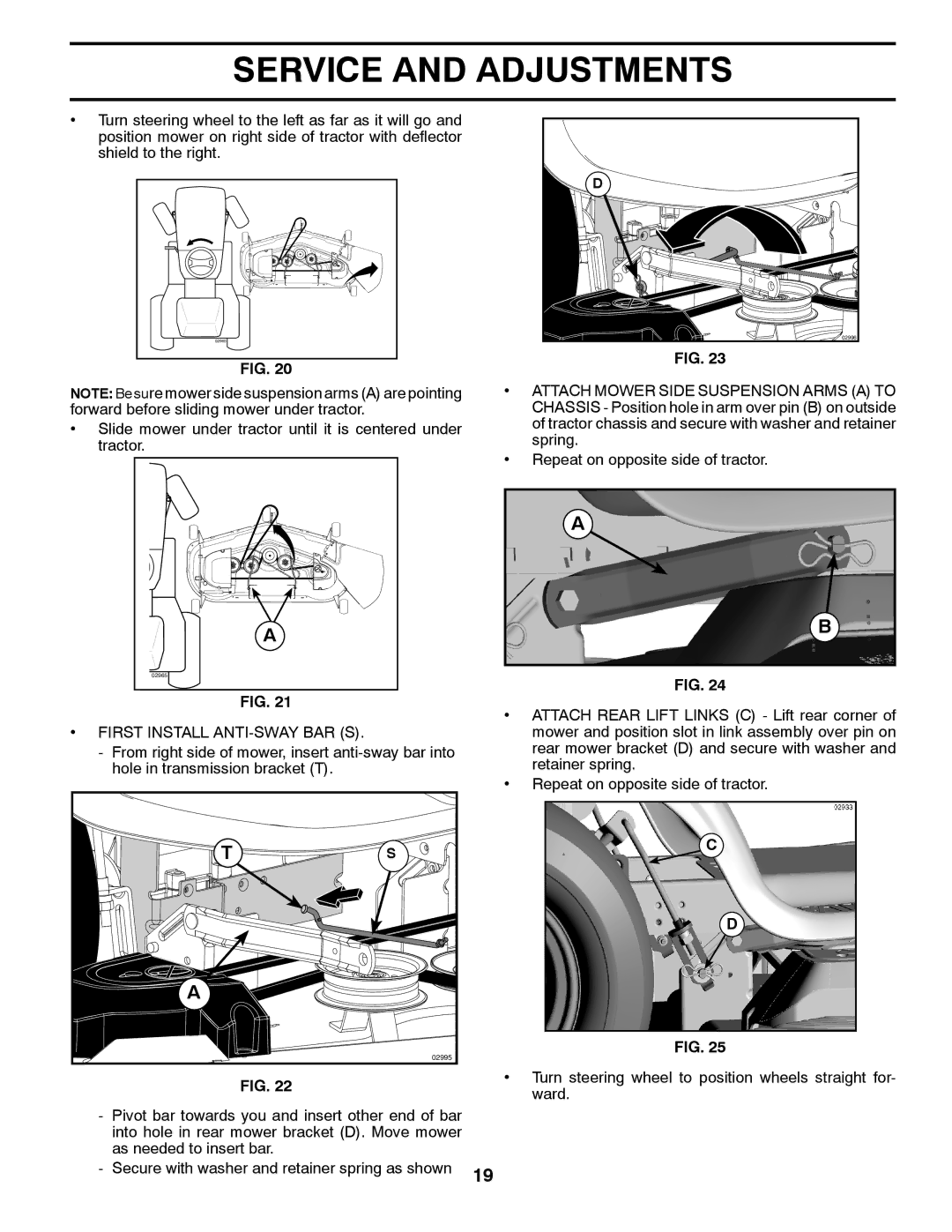 Husqvarna 96045000901 owner manual First Install ANTI-SWAY BAR S 