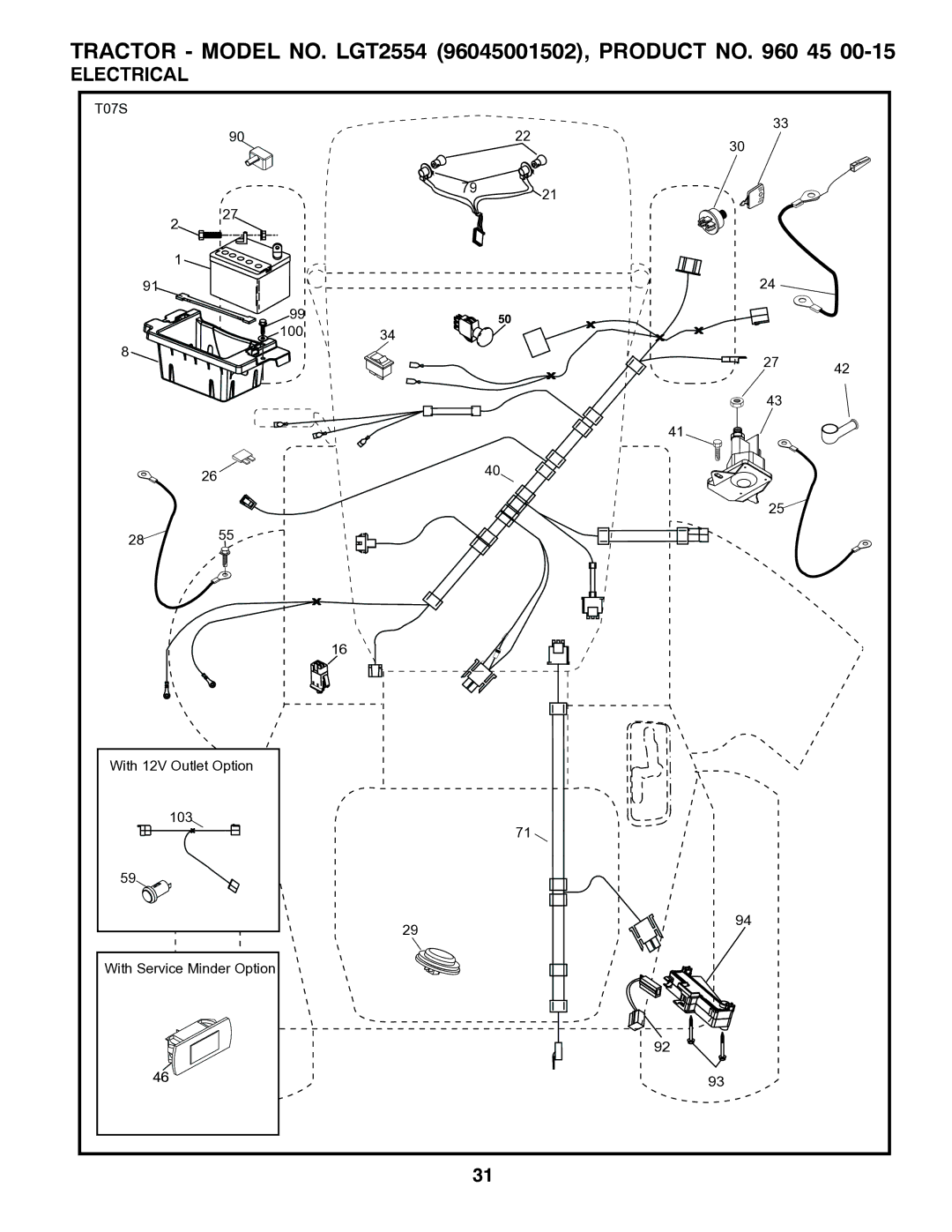 Husqvarna 532 43 00-01, 96045001502 owner manual Electrical 