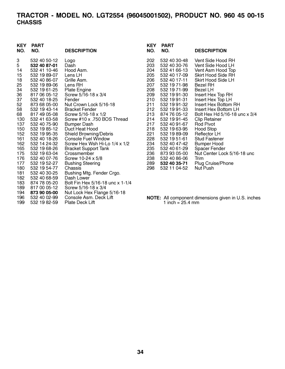 Husqvarna 96045001502, 532 43 00-01 owner manual 532 40, 873 90 