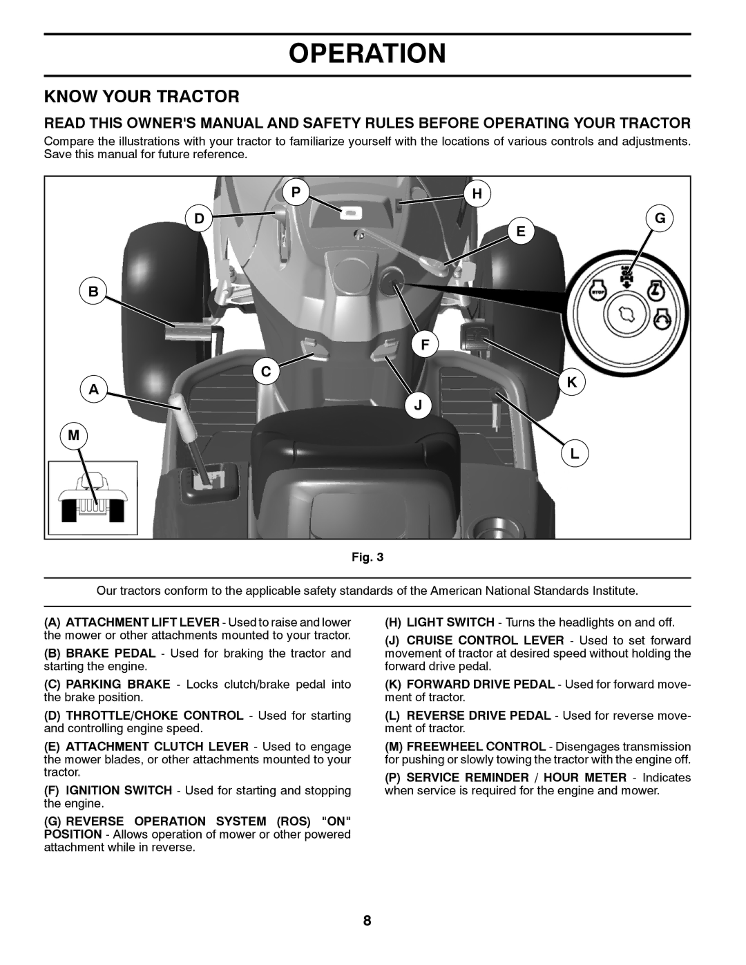 Husqvarna 96045001800, 532 42 57-62 owner manual Know Your Tractor 