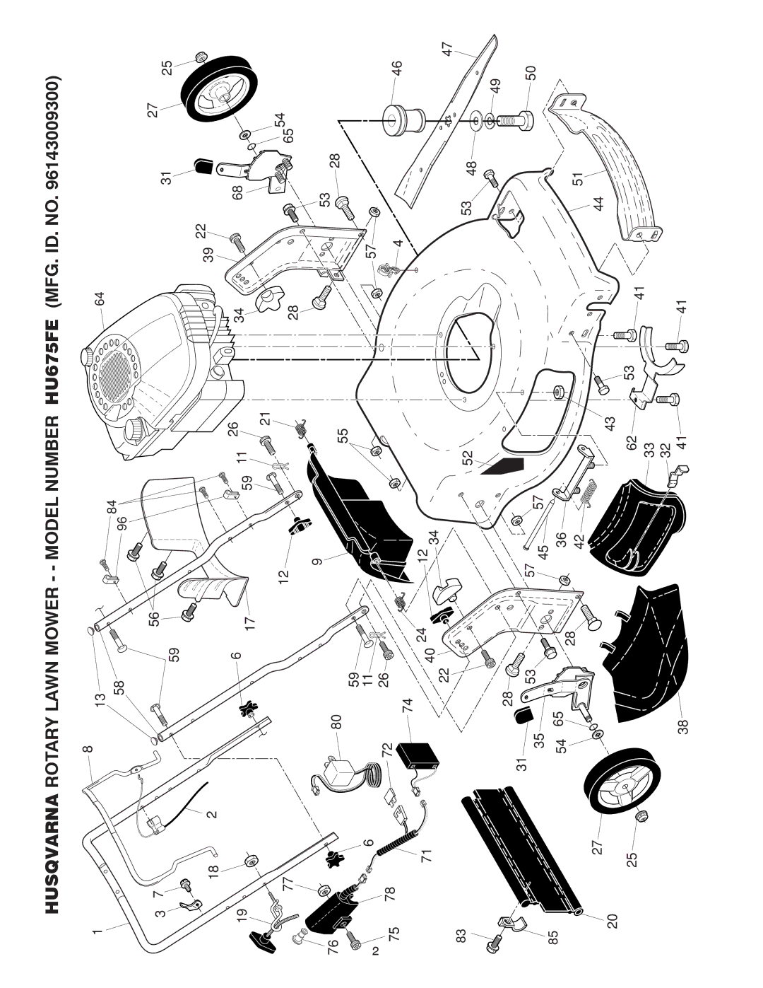 Husqvarna 961430093 manual 3125 6554 