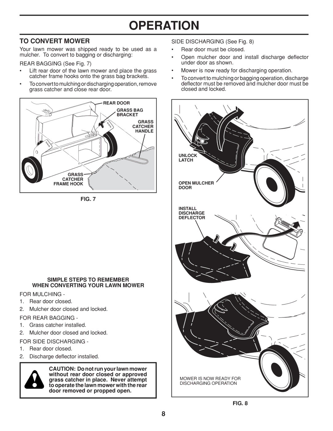 Husqvarna 961430096 warranty To Convert Mower, Simple Steps to Remember When Converting Your Lawn Mower 