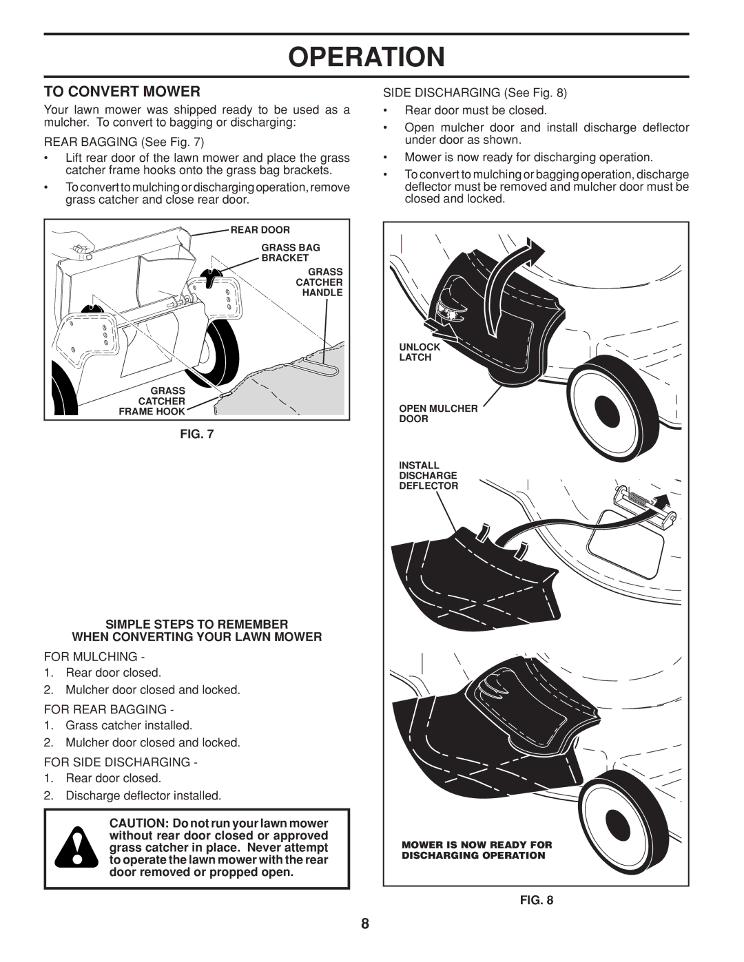 Husqvarna 961430099 warranty To Convert Mower, Simple Steps to Remember When Converting Your Lawn Mower 