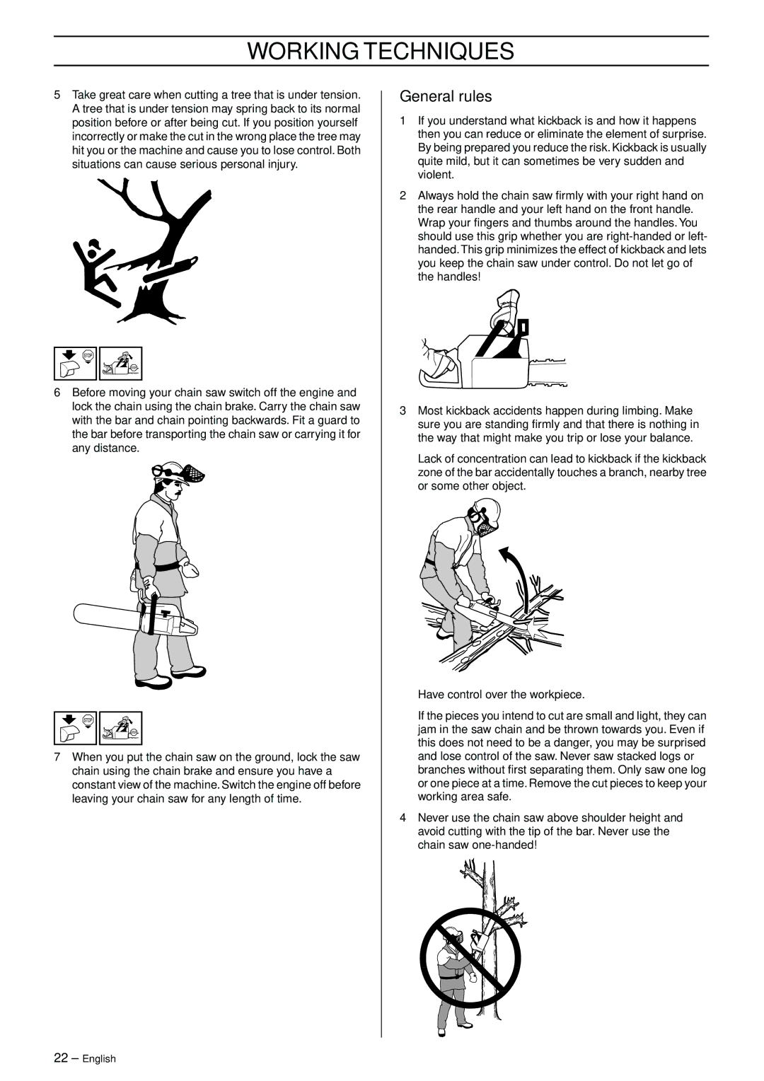 Husqvarna 965030292 manual General rules 