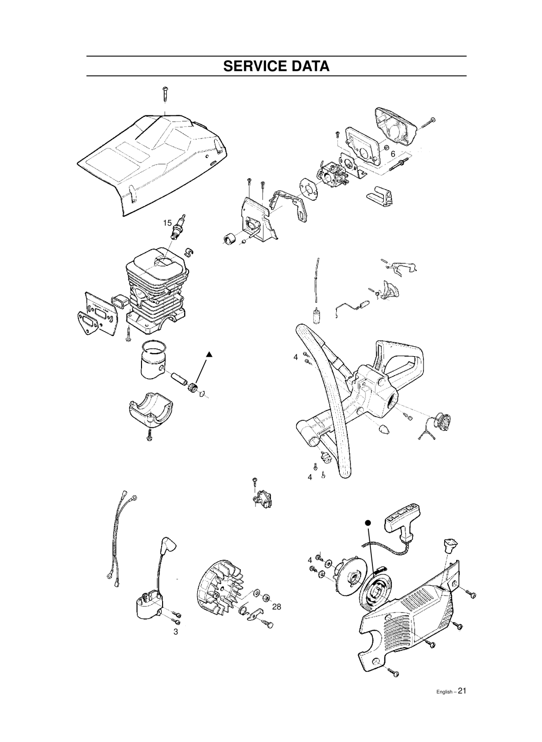 Husqvarna 965030298, 965030296, 1018855-26 manual Service Data 