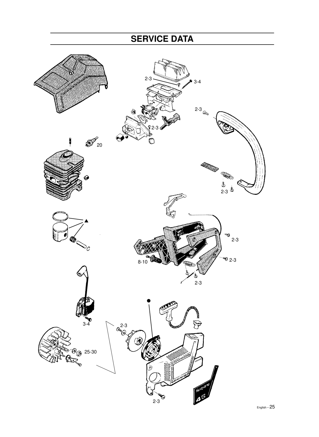 Husqvarna 965030296, 965030298, 1018855-26 manual 42-3 25-30 