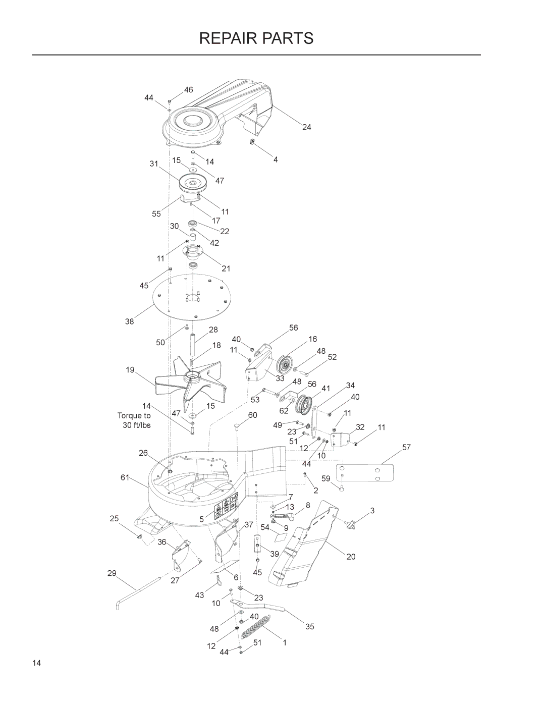 Husqvarna 115 149727 R01, 966004401, 965 610901 manual Repair Parts 