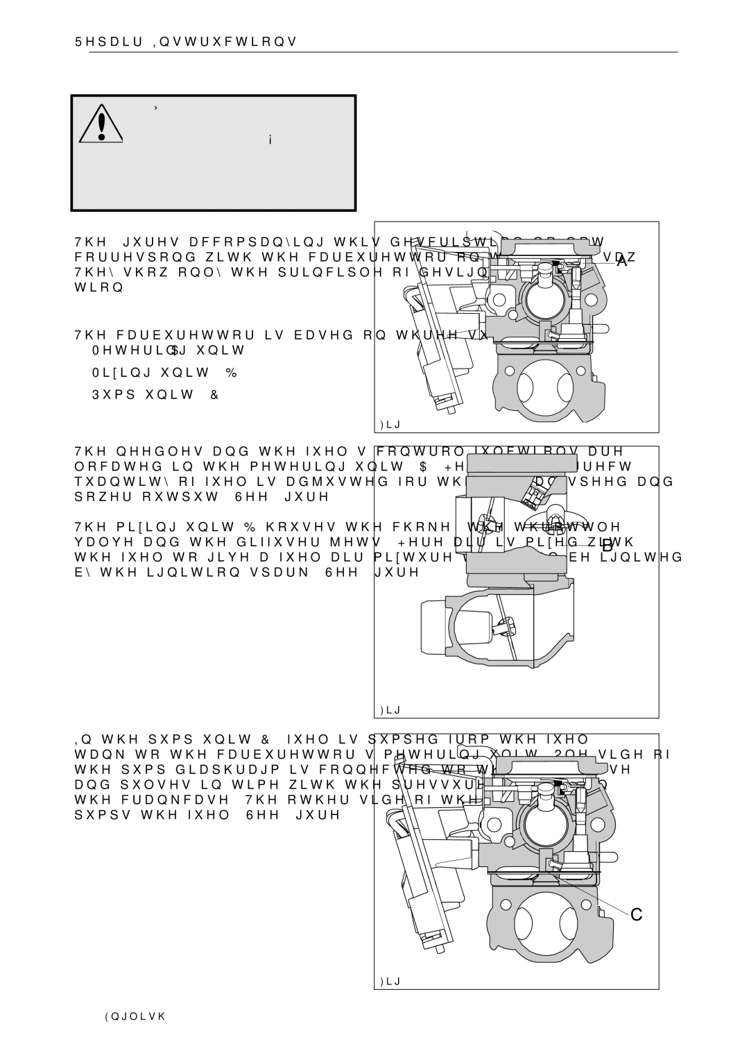 Husqvarna 966451906 manual Carburettor, Design 