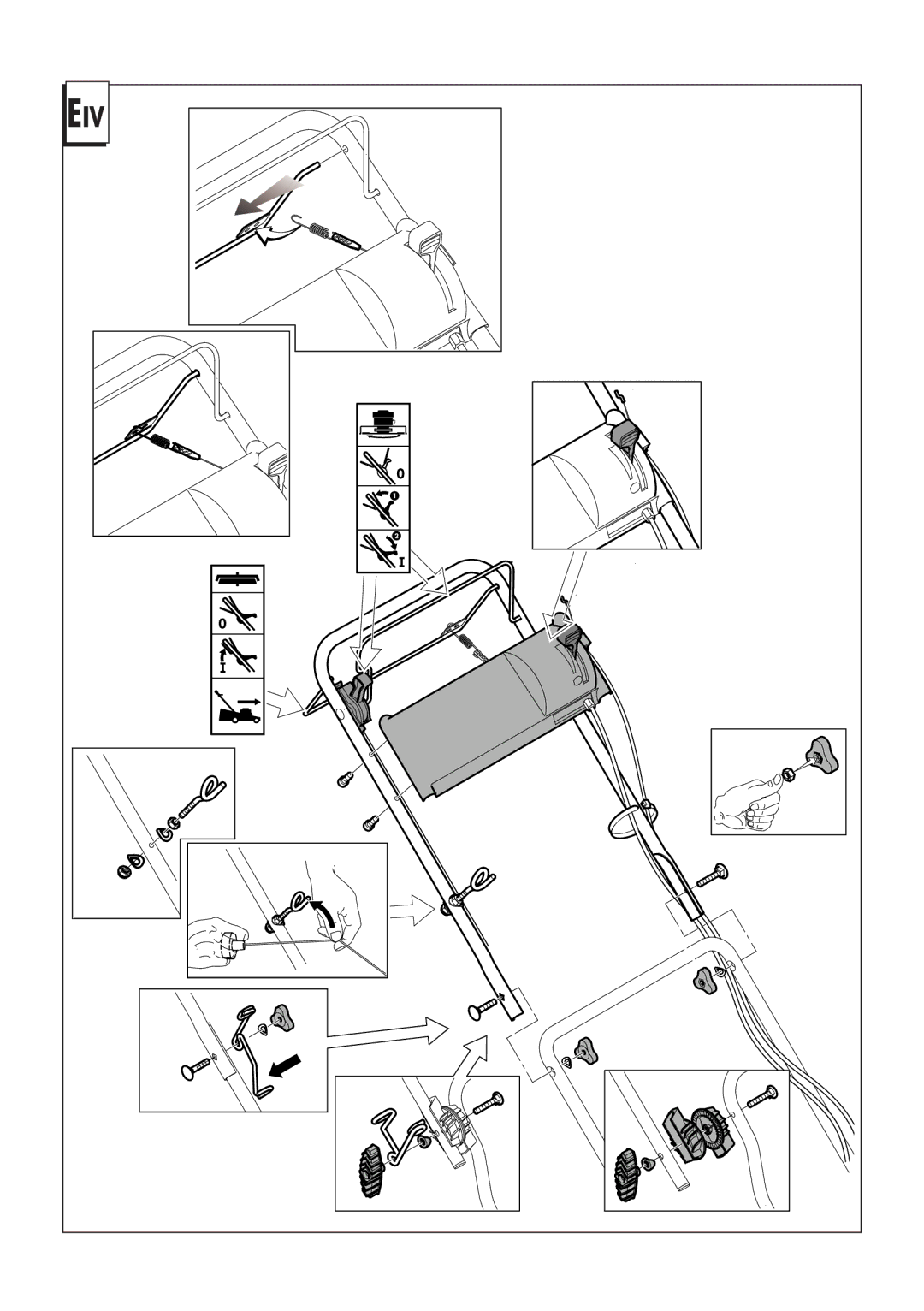 Husqvarna 962000110, 966524101, 962000107, 962000108, 966524001, 966523901, 966498101, 965994001, 965993501, 966488901 