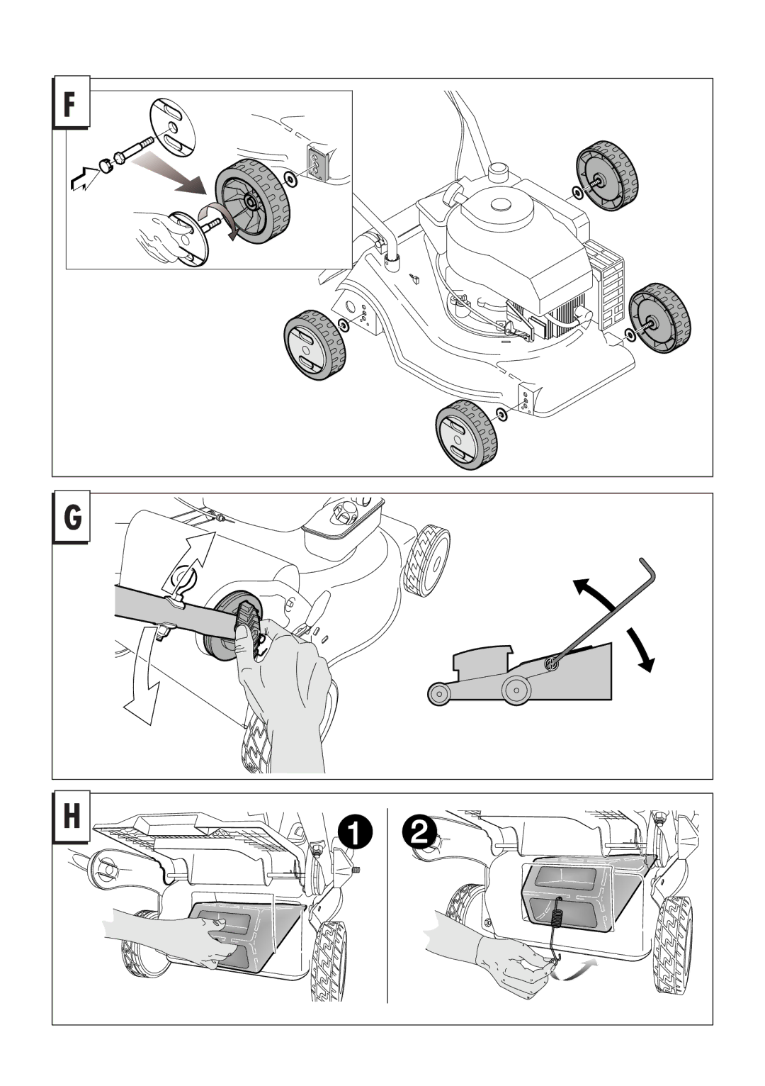 Husqvarna 962000107, 966524101, 962000110, 962000108, 966524001, 966523901, 966498101, 965994001, 965993501, 966488901 