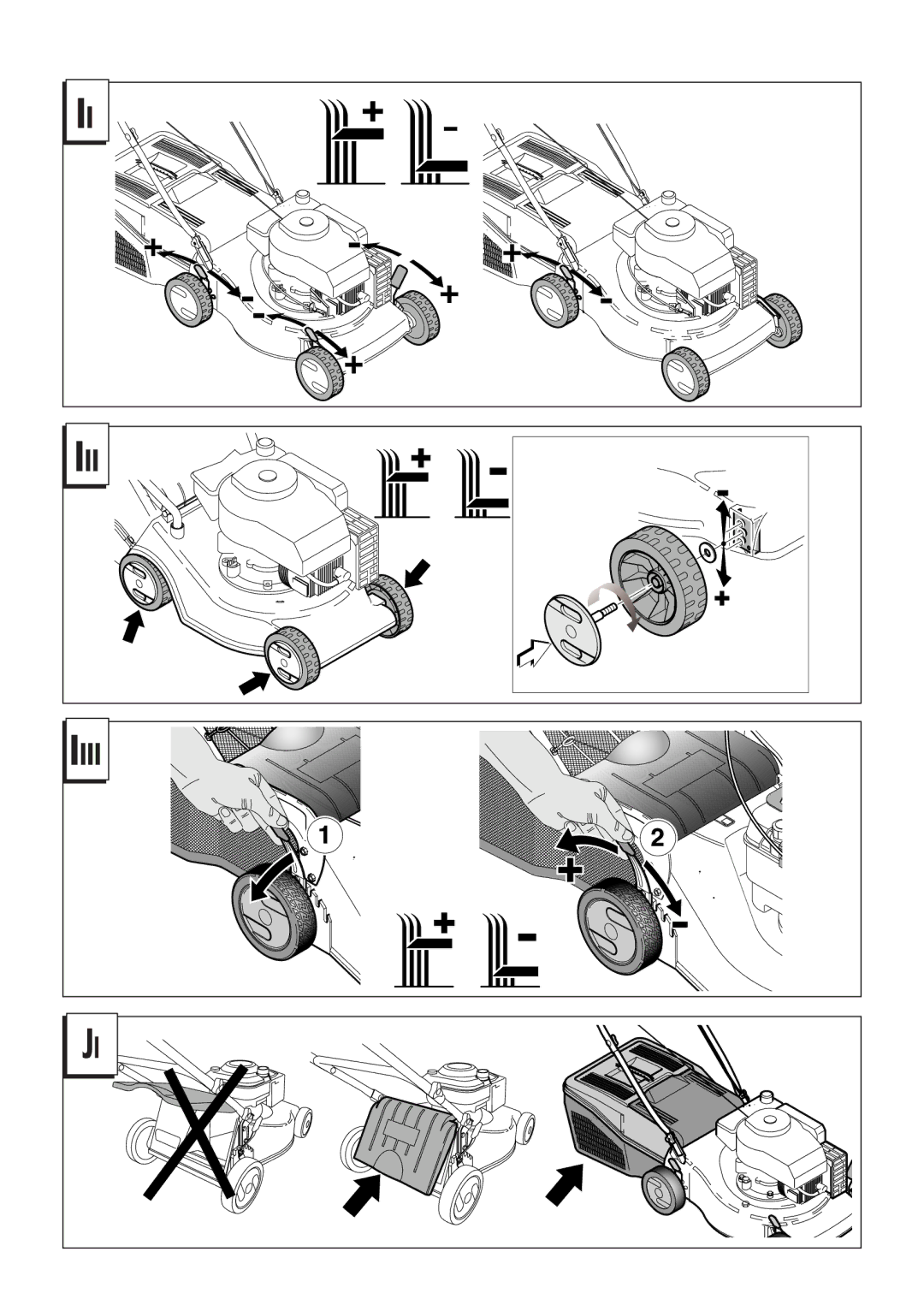 Husqvarna 962000108, 966524101, 962000110, 962000107, 966524001, 966523901, 966498101, 965994001, 965993501, 966488901 