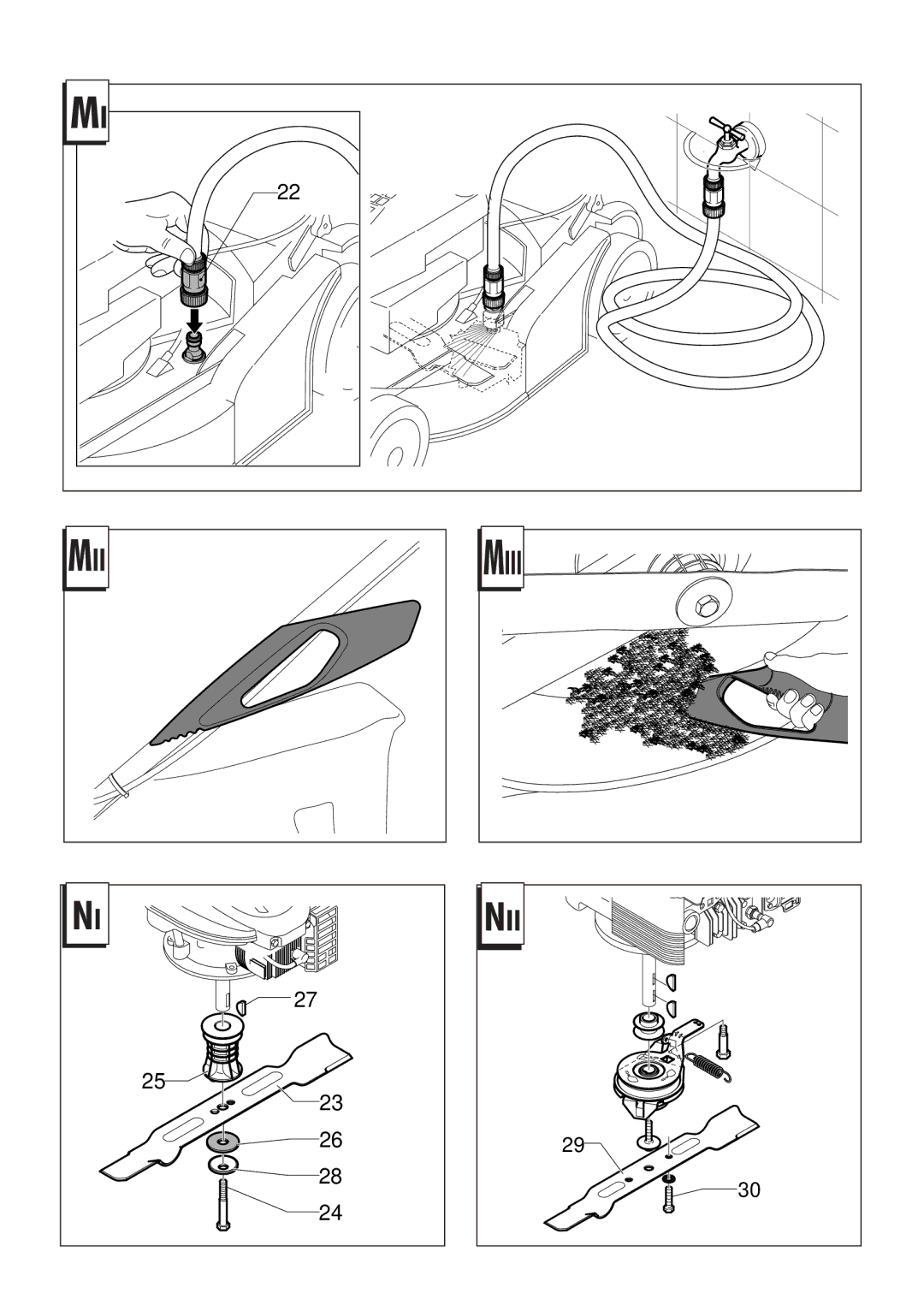 Husqvarna 966498101, 966524101, 962000110, 962000107, 962000108, 966524001, 966523901, 965994001, 965993501, 966488901 