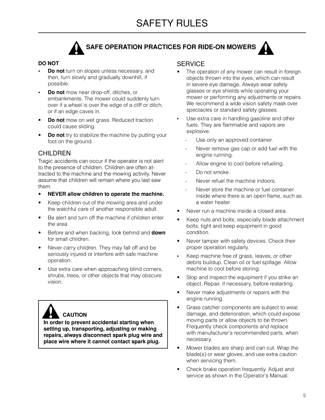 Husqvarna 966529103 manual Children, Do not 