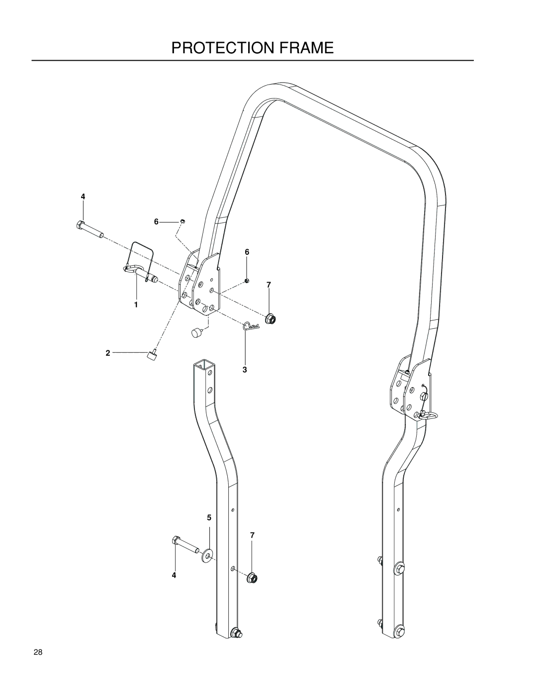 Husqvarna P-ZT60 / 966613502 warranty Protection Frame 