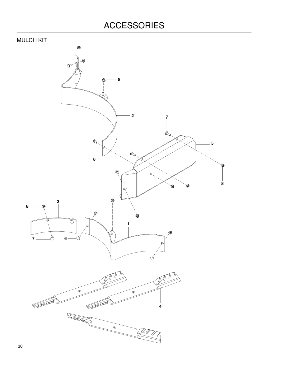 Husqvarna P-ZT60 / 966613502 warranty Accessories 