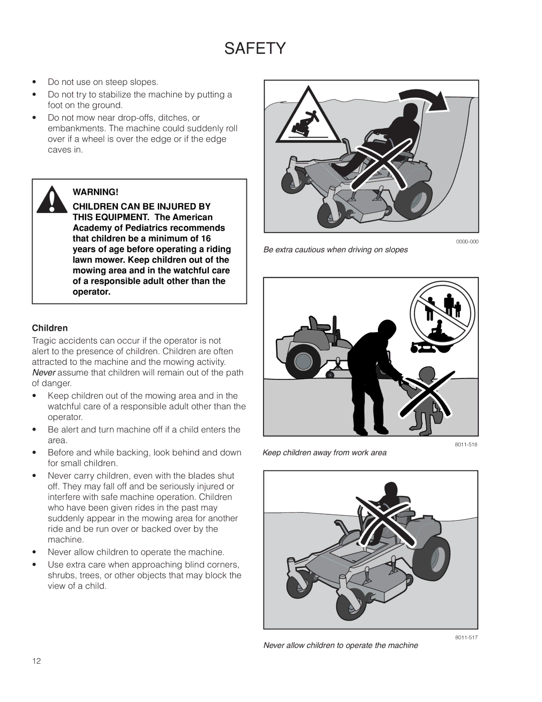 Husqvarna 966616701, PZ29D CE manual Be extra cautious when driving on slopes 