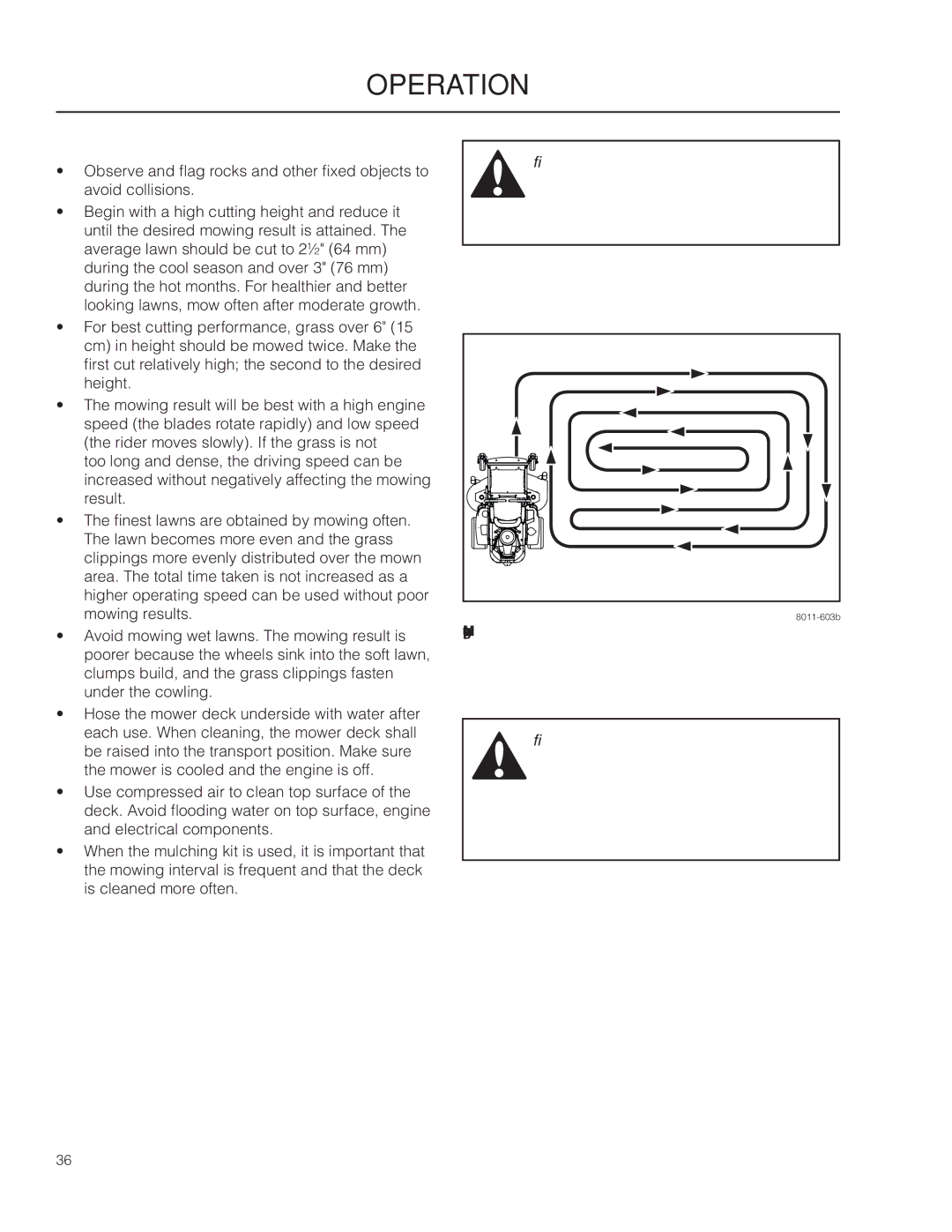 Husqvarna 966616701, PZ29D CE manual Mowing Tips 