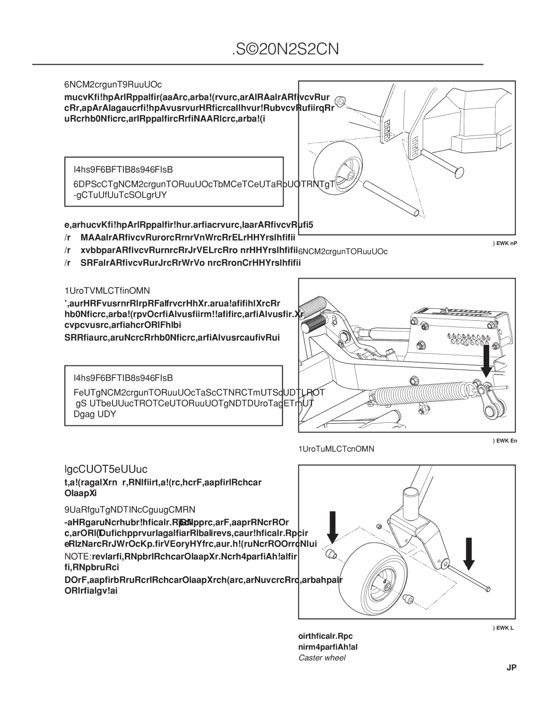 Husqvarna PZ29D CE, 966616701 manual Caster Wheels, Anti-scalp Rollers, Deck Lift Spring, Removal and Installation 