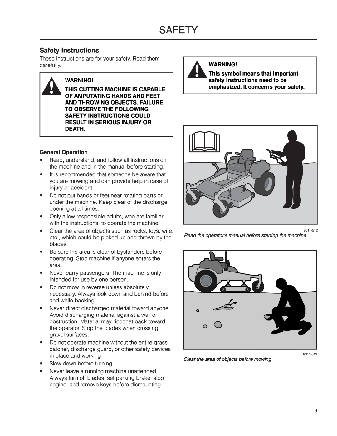 Husqvarna PZ29D CE, 966616701 manual Safety Instructions, This Cutting Machine Is Capable Of Amputating Hands And Feet 