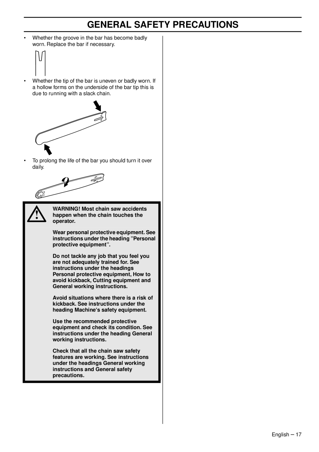 Husqvarna 966648206 manuel dutilisation General Safety Precautions 