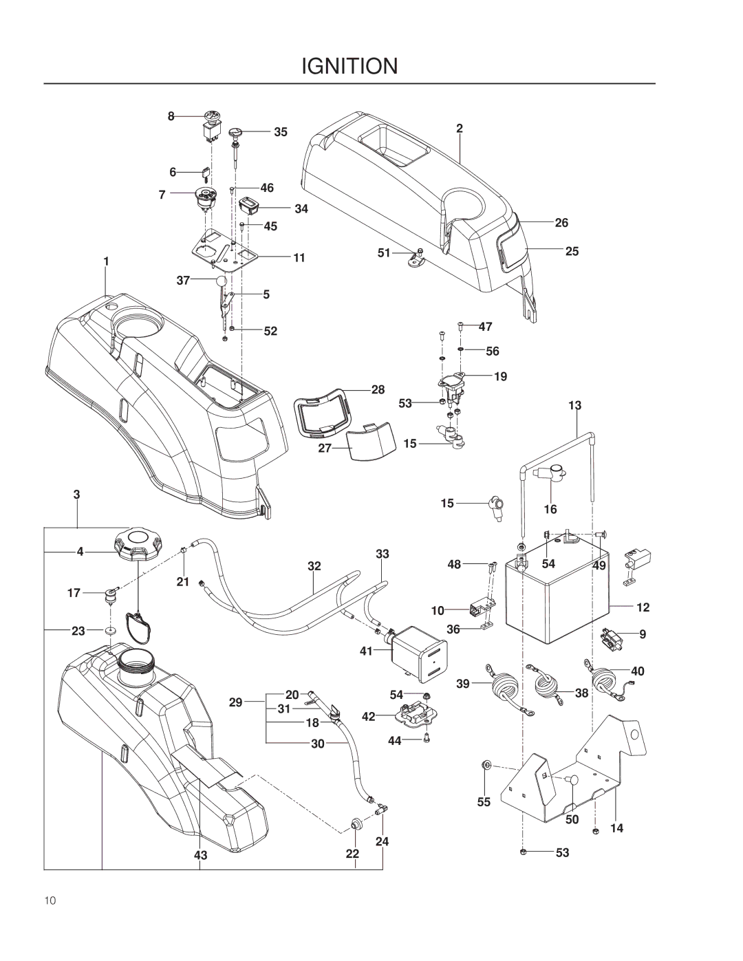 Husqvarna 966659501, EZ4824 CA warranty Ignition 