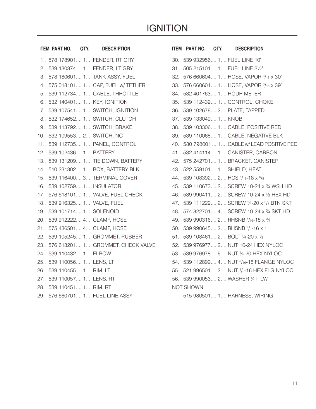 Husqvarna EZ4824 CA, 966659501 warranty Ignition 