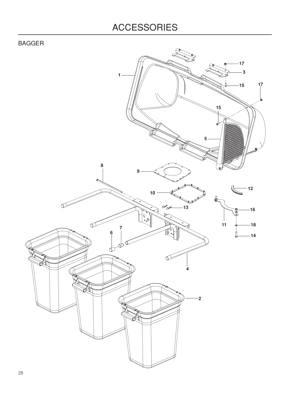 Husqvarna 966659501, EZ4824 CA warranty Bagger 